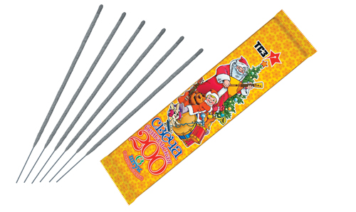  Бенгальские свечи 6 шт 200 мм в пакете  в Выксе