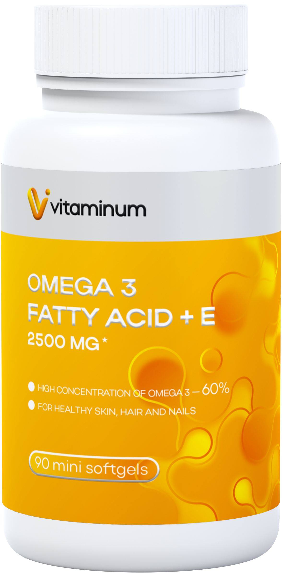  Vitaminum ОМЕГА 3 60% + витамин Е (2500 MG*) 90 капсул 700 мг  в Выксе